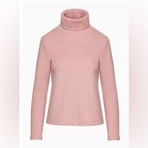 Aritzia The Group by Babaton Lewis turtleneck. Heather Mauvedust (pink) US S